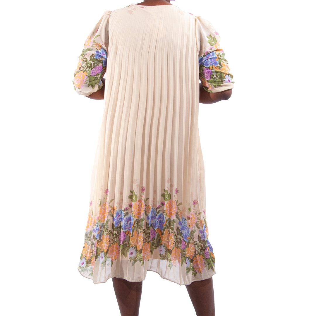 Plus Size Chiffon Pleated Tunic