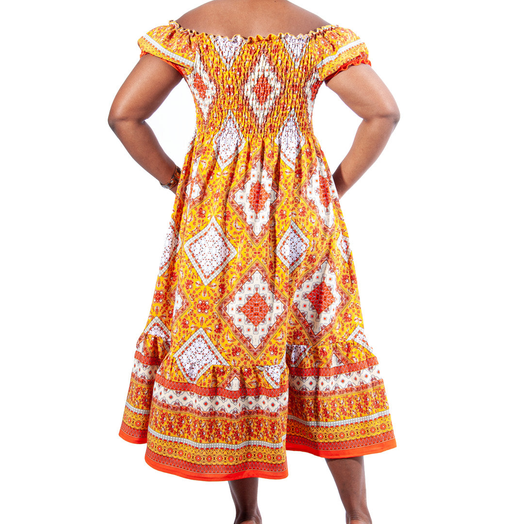Ladies Plus Size Supersoft Printed Dress