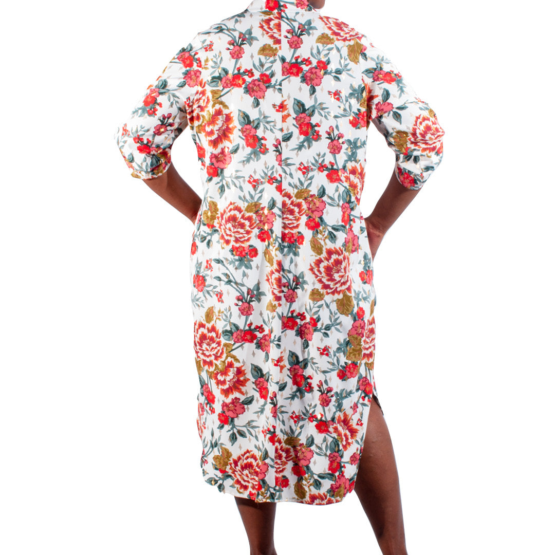 Ivory Plus Size Super Soft Printed Tunic