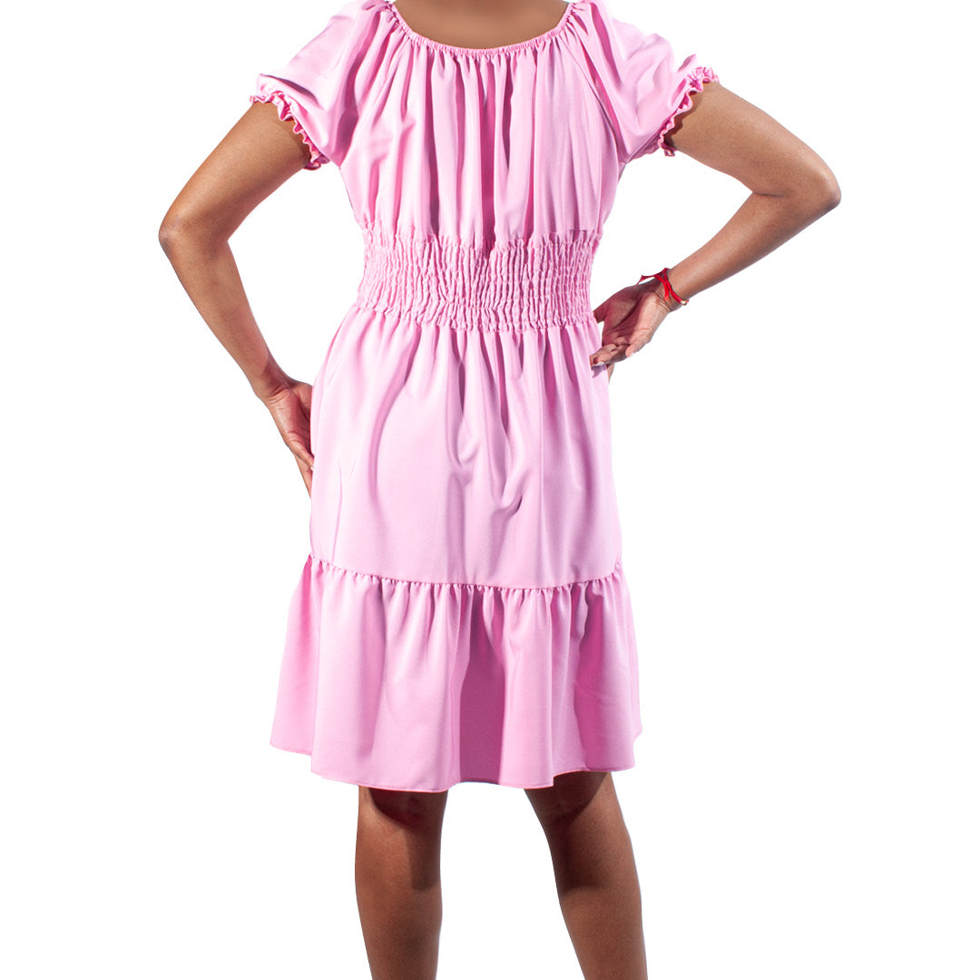 Pink Smocking Edit Dress