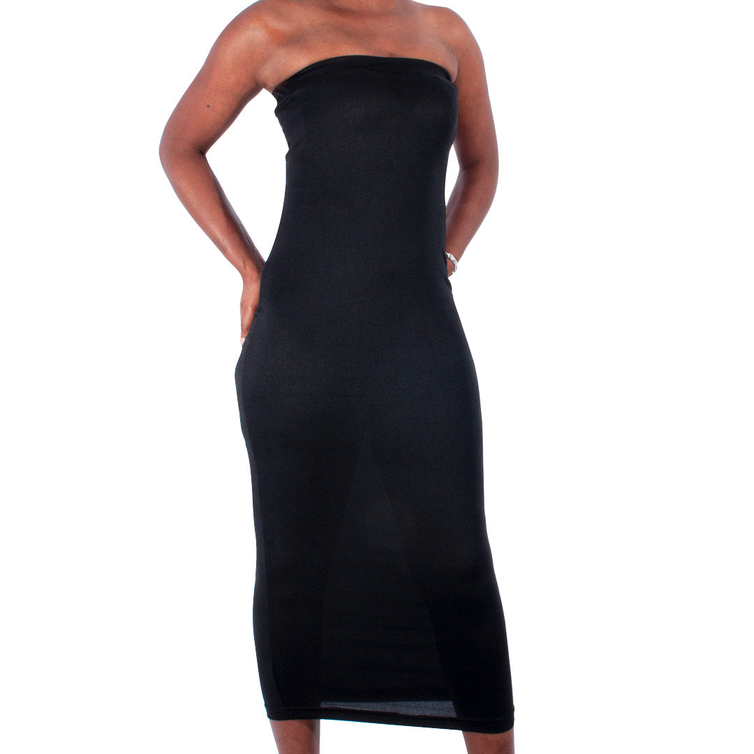 Black Lycra Boobtube Dress
