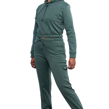 Olive Hooded Tracksuit