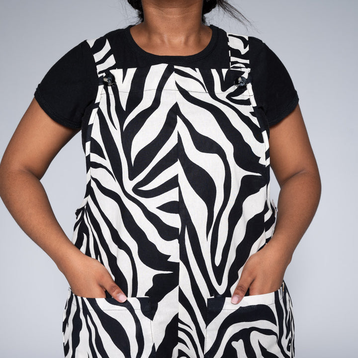 Printed Linen Jumpsuit