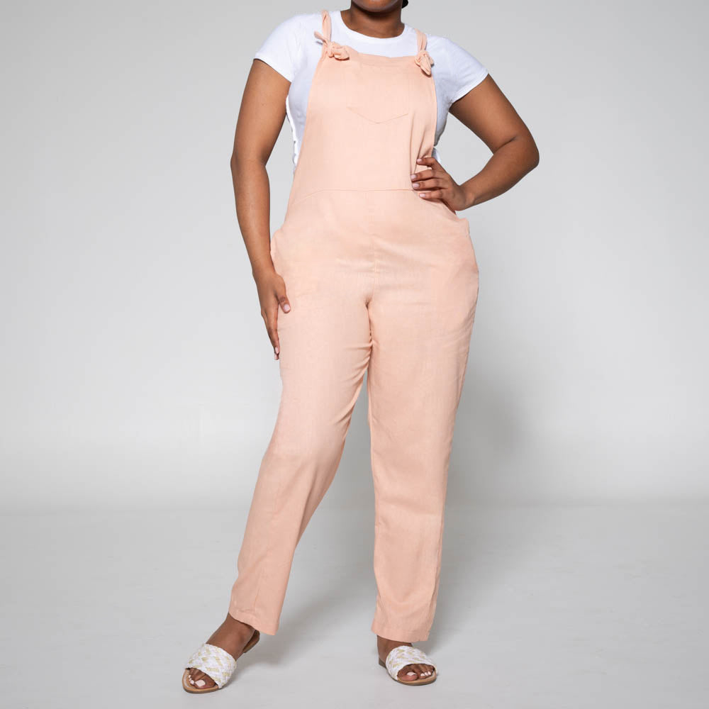 Blush colored jumpsuit shop