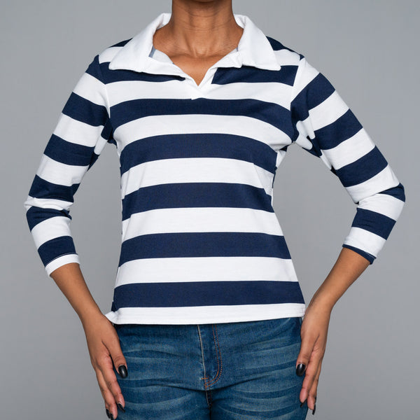 トップス A.PRESSE HighGauge L/S Striped Polo A.PRESSE (ア プレッセ) High Gauge L/S Striped Polo Shirts 24SAP-03