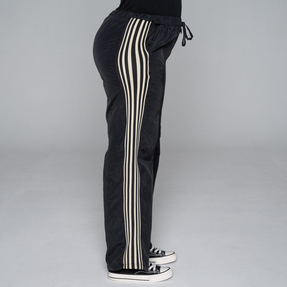 Black Nylon Teslon Elasticated Pants