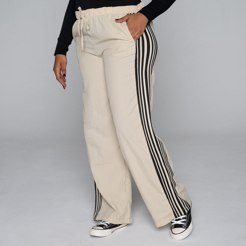 Stone Nylon Teslon Elasticated Pants