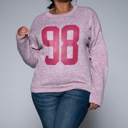 Front Print Mink Long Sleeve Top