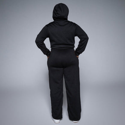 Long Sleeve Black Track Top