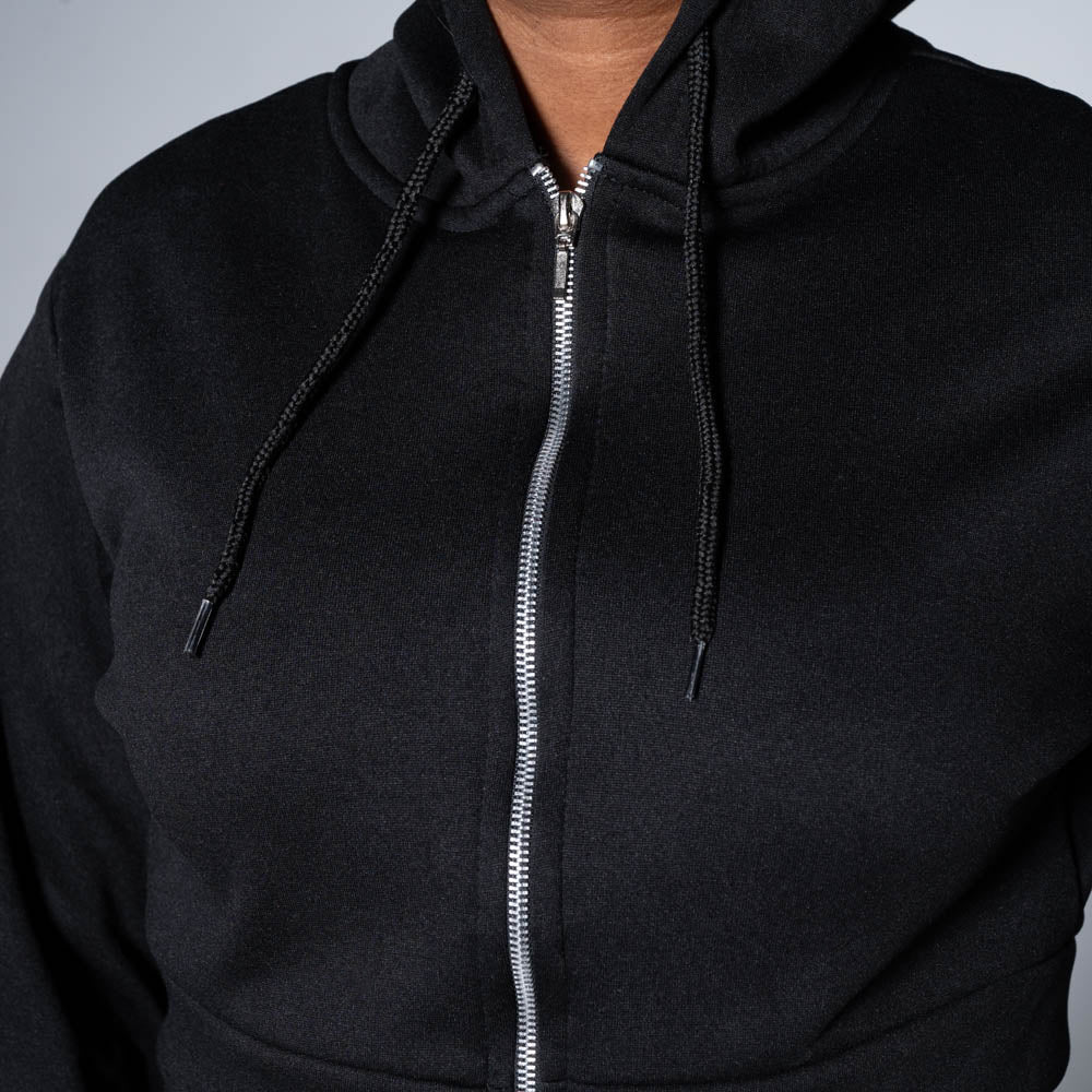 Long Sleeve Black Track Top