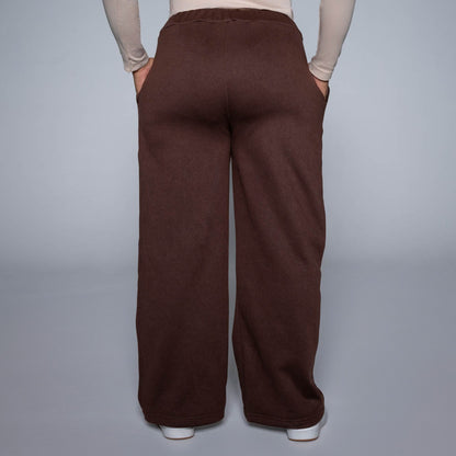 Chocolate Spun Poly Track Pants