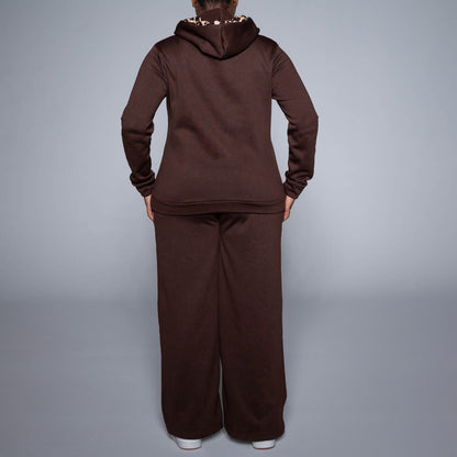 Chocolate Hooded Track Top