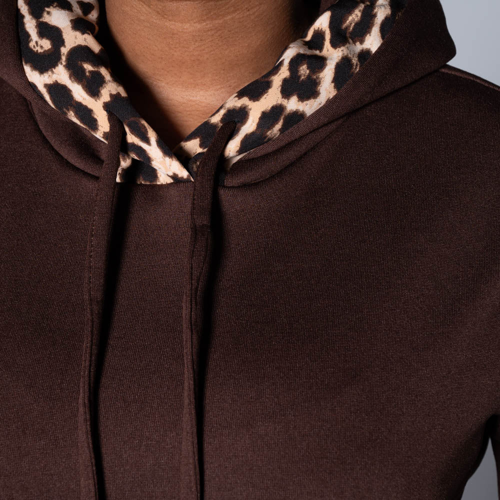 Chocolate Hooded Track Top