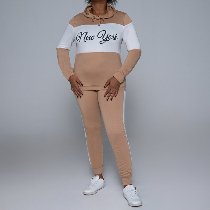 Camel Colour Block Track Top