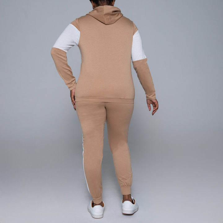 Camel Colour Block Track Top