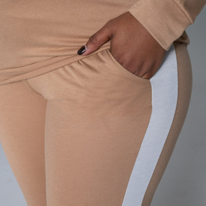 Camel Colour Block Track Top