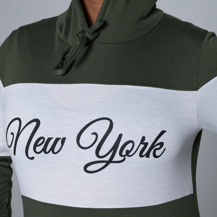 Olive Colour Block Track Top