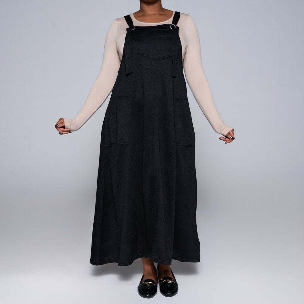 Black Pinafore Dress
