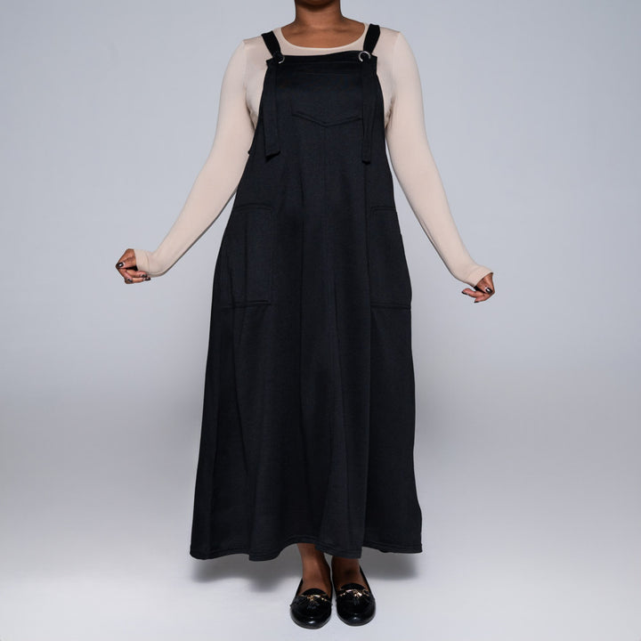 Black Pinafore Dress