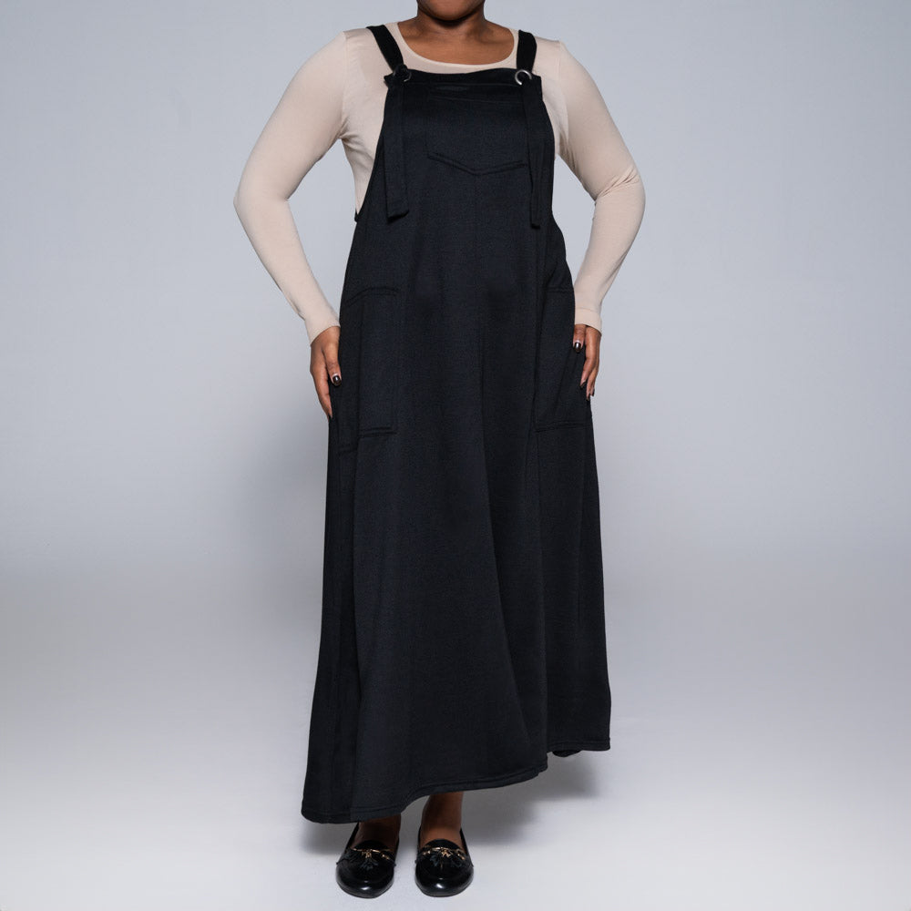 Black Pinafore Dress