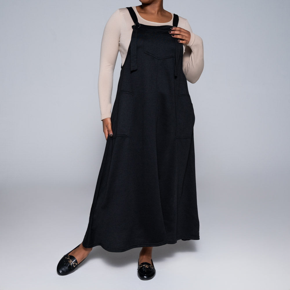 Black Pinafore Dress