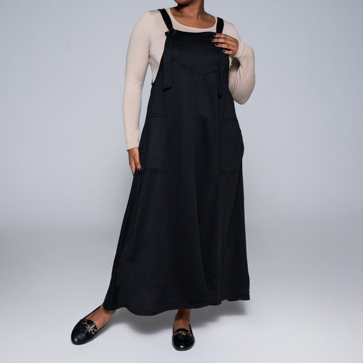 Black Pinafore Dress