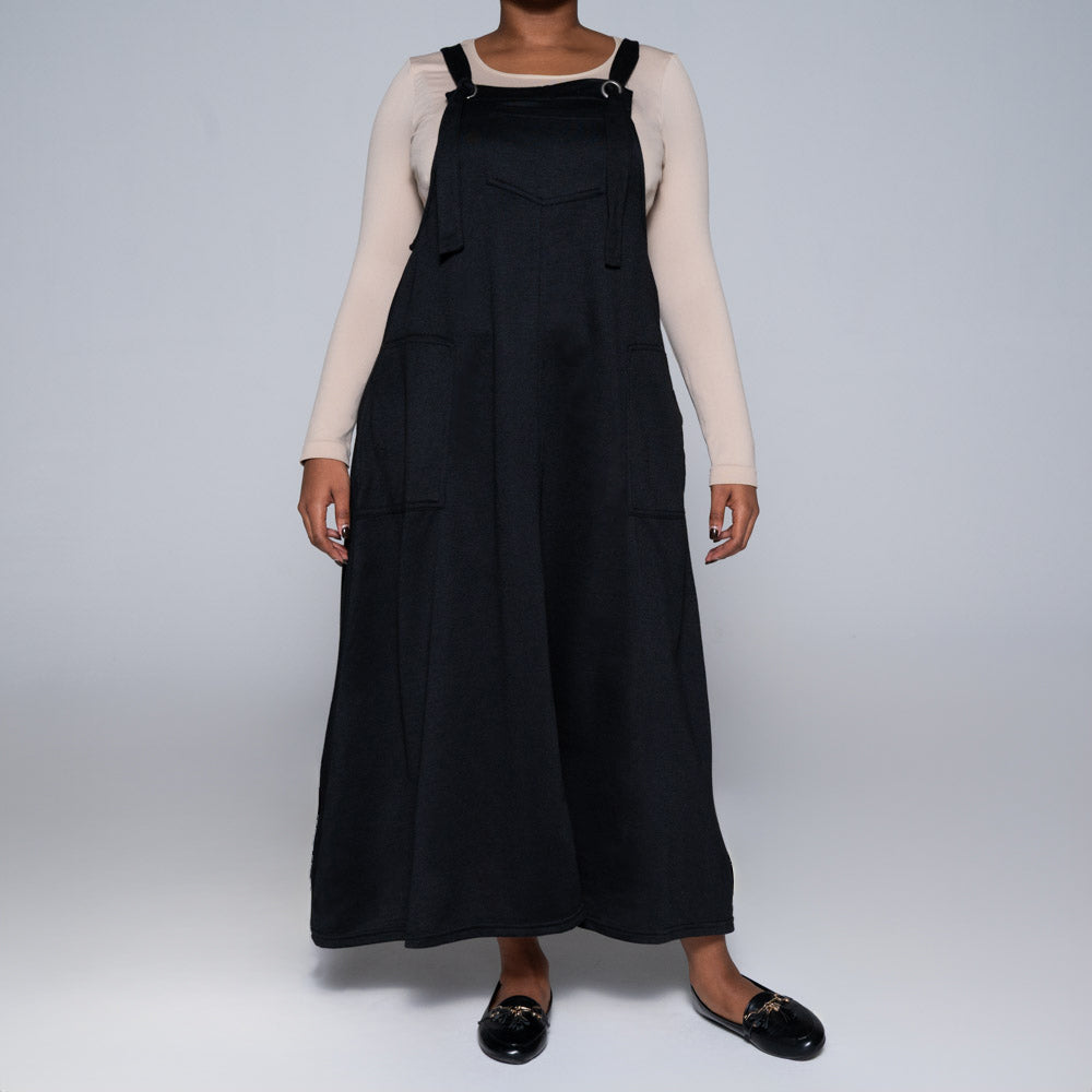 Black Pinafore Dress