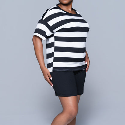 Striped Shorts And Top Set