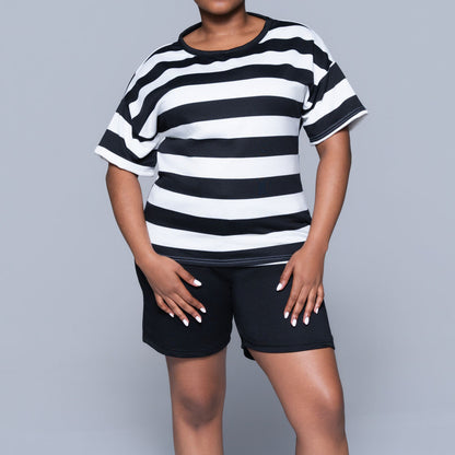 Striped Shorts And Top Set