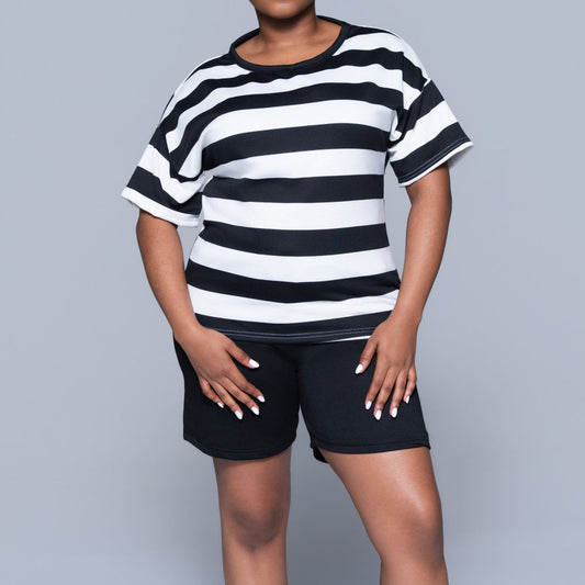 Striped Shorts And Top Set