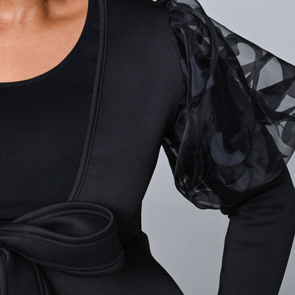 Long Sleeve Black Scuba Jacket