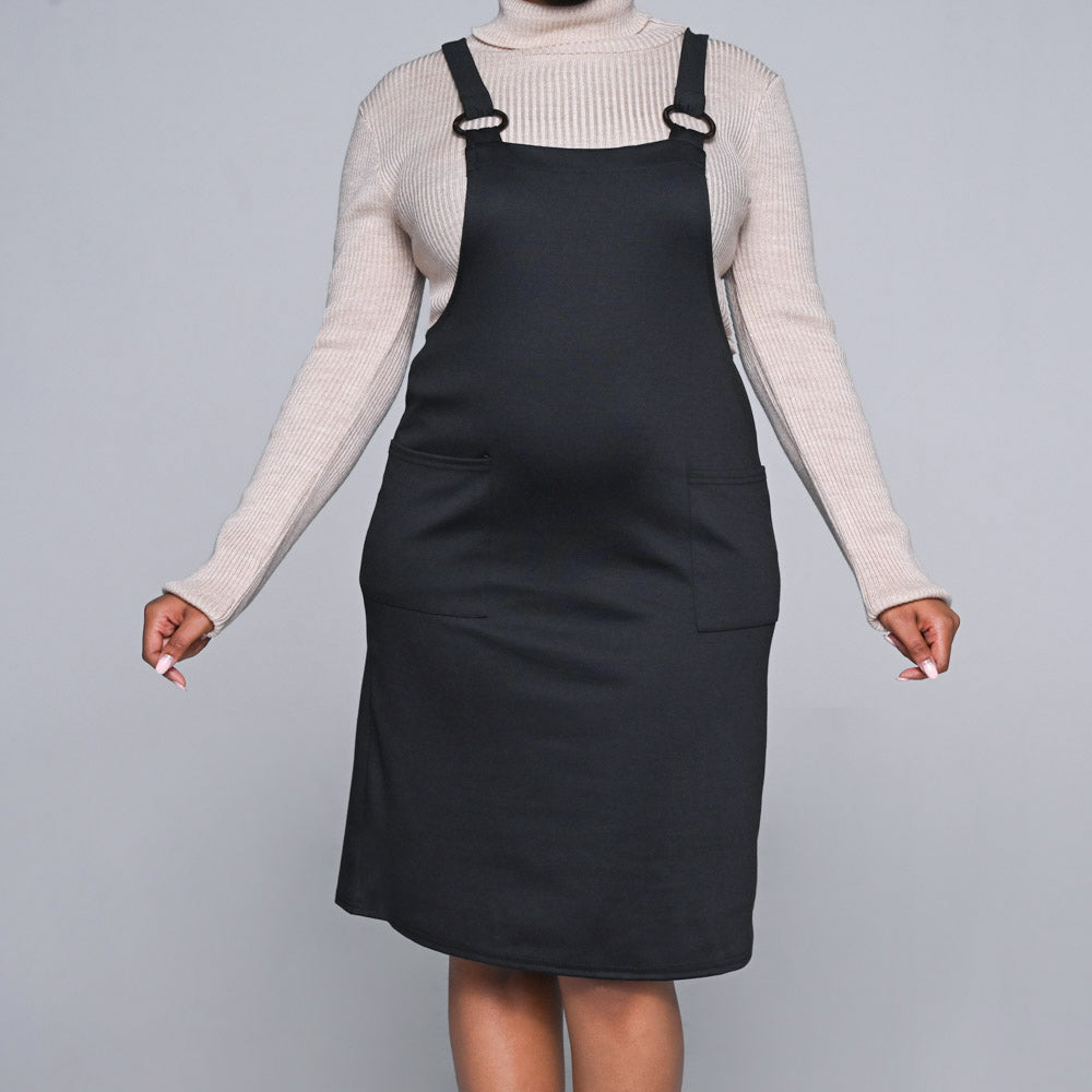 Black Pinafore Dress