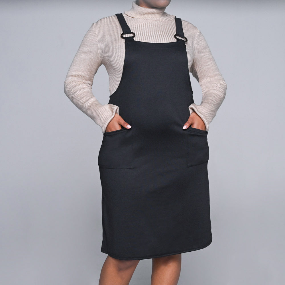 Black Pinafore Dress
