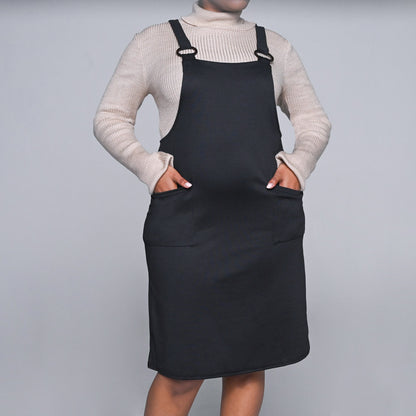 Black Pinafore Dress