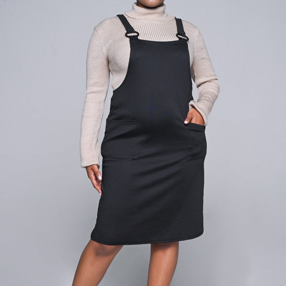 Black Pinafore Dress