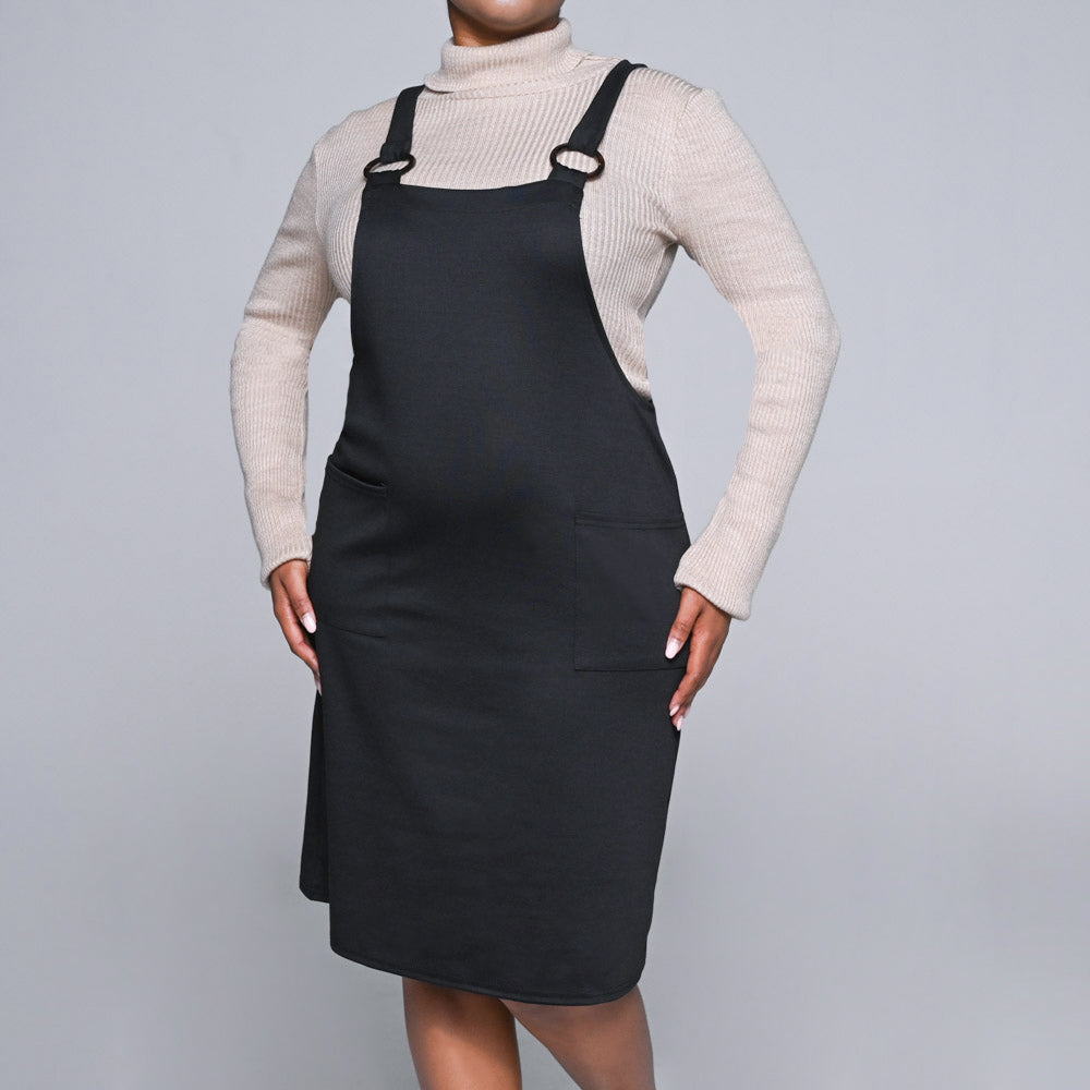 Black Pinafore Dress