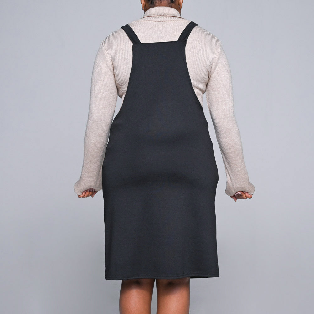 Black Pinafore Dress