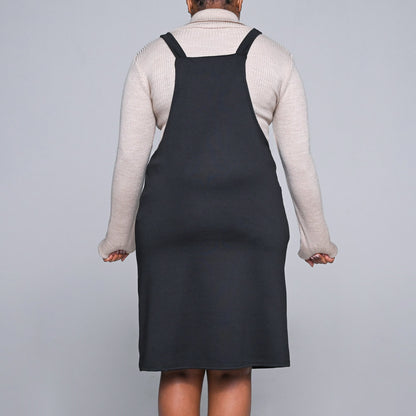 Black Pinafore Dress