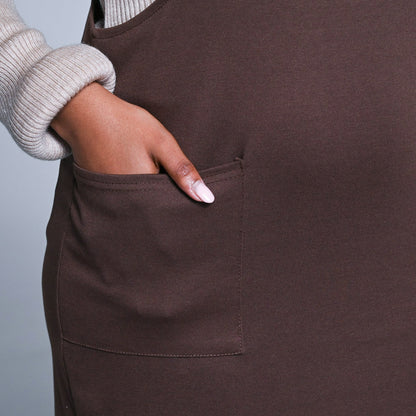 Chocolate Pinafore Dress