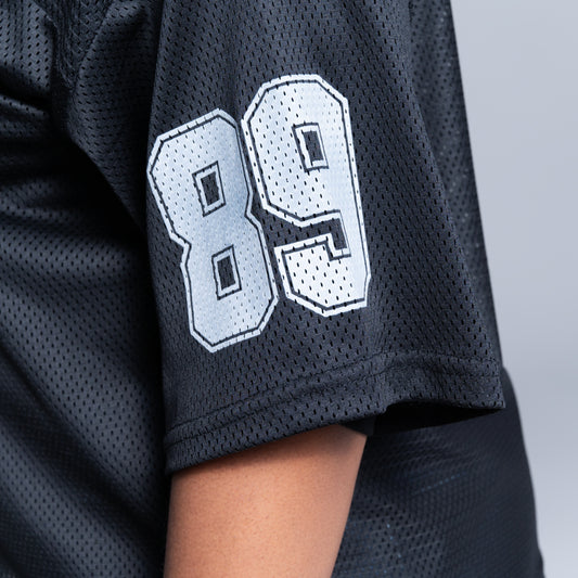 Printed Casual Black Tee