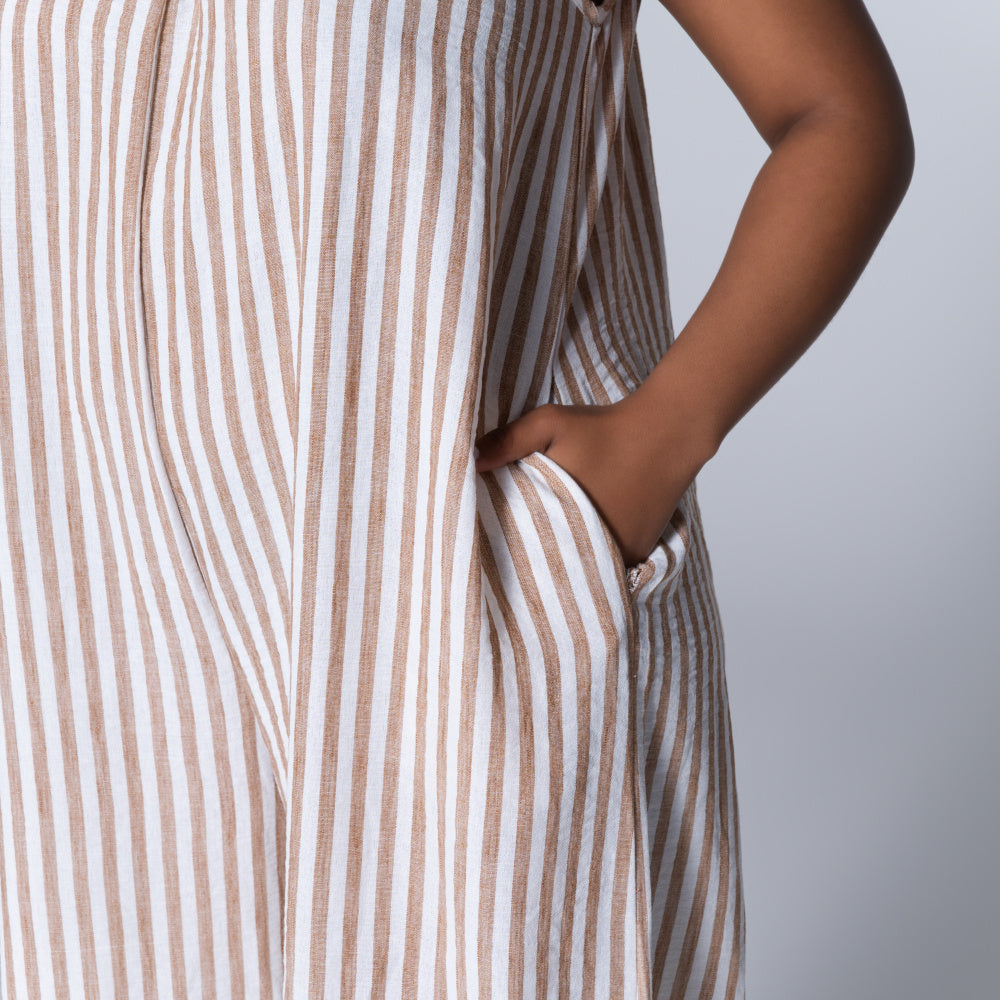 Striped Printed Jumpsuit