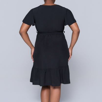 Black Cross Over Dress