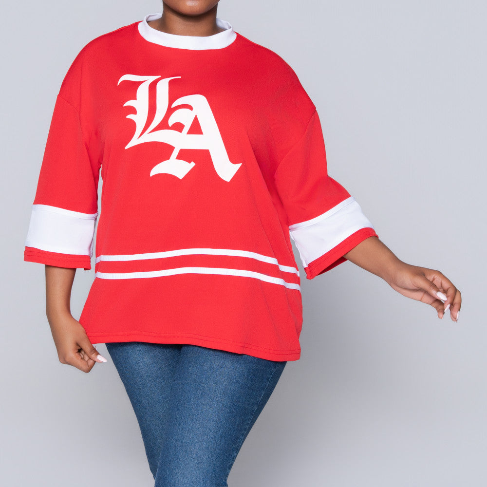 Red Birds Eye Top
