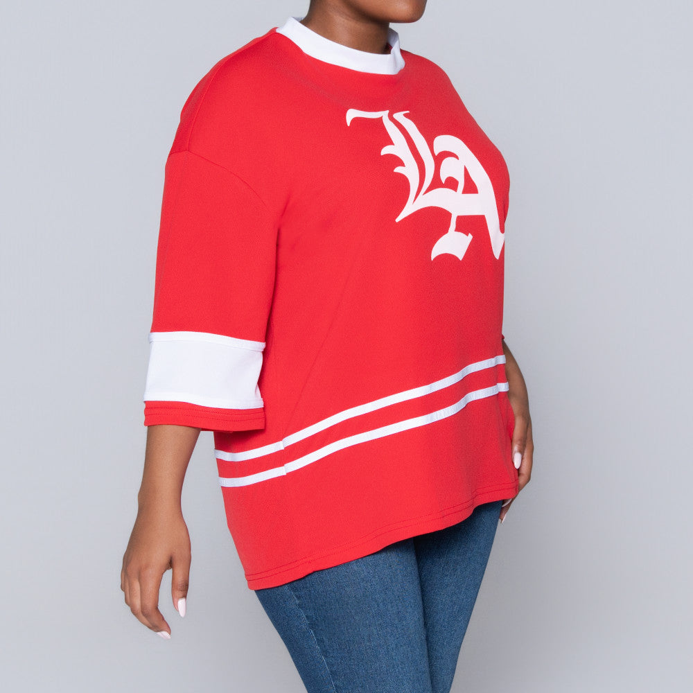 Red Birds Eye Top