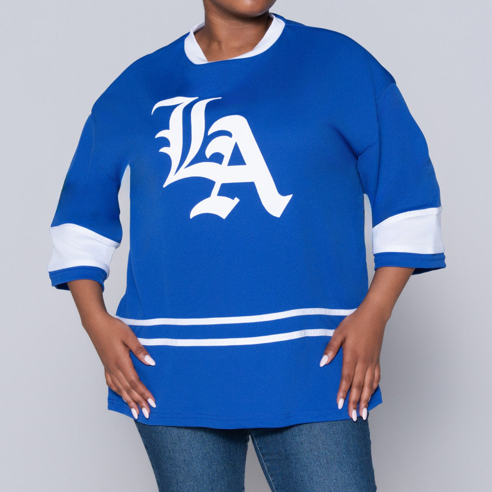 Royal Blue Birds Eye Top