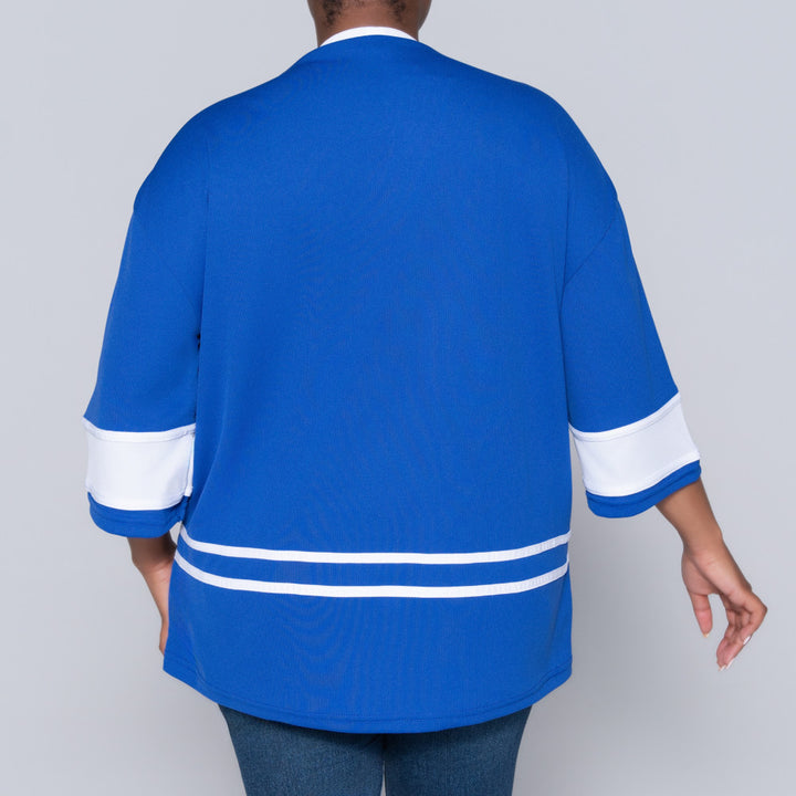 Royal Blue Birds Eye Top