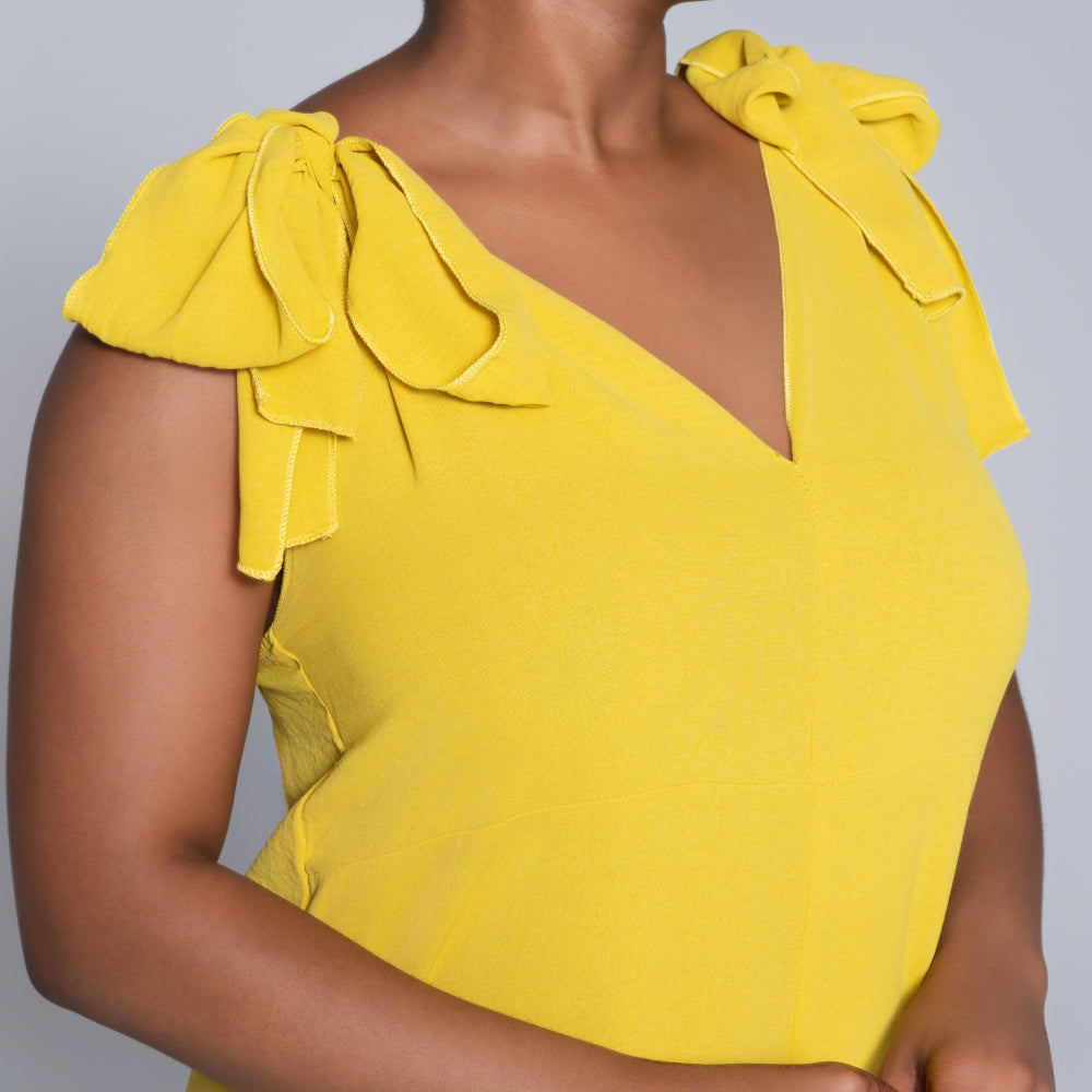 Ochre Sleeveless Airflow Jumpsuit
