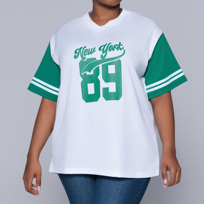 Emerald Short Sleeve Printed Top