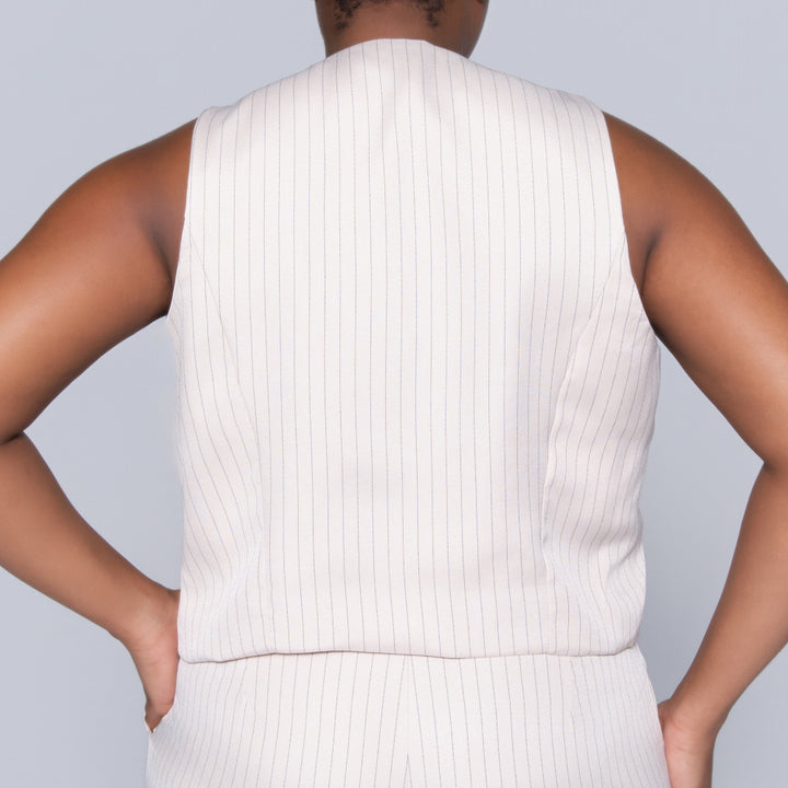 Striped Stone Waistcoat