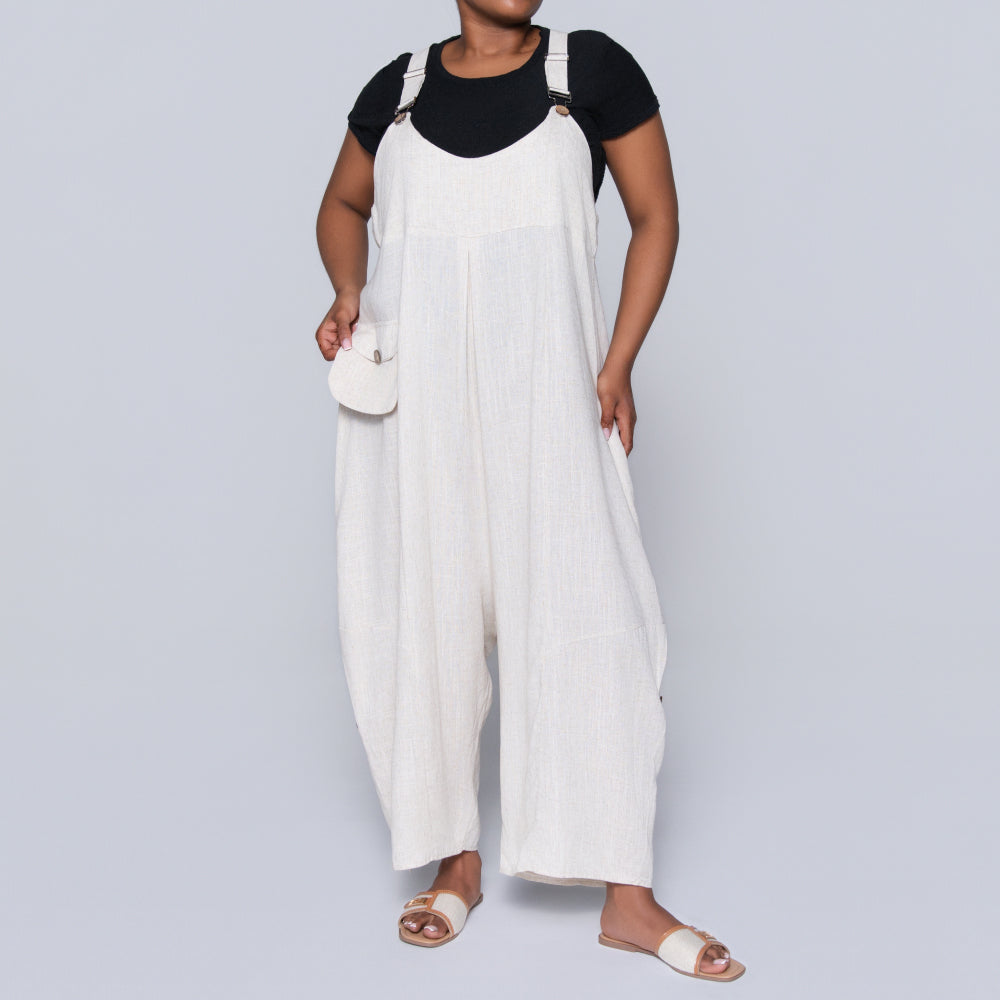 Side Pocket Viscose Jumpsuit
